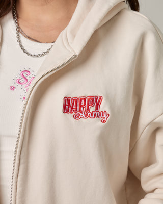 Happy Zip-Up Hoodie