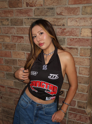bts halter jersey top