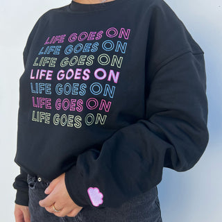 Life Goes On Crewneck - Cotton Candy