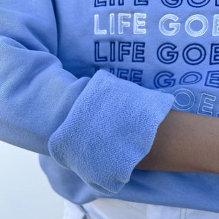 Life Goes On Crewneck - Cloud